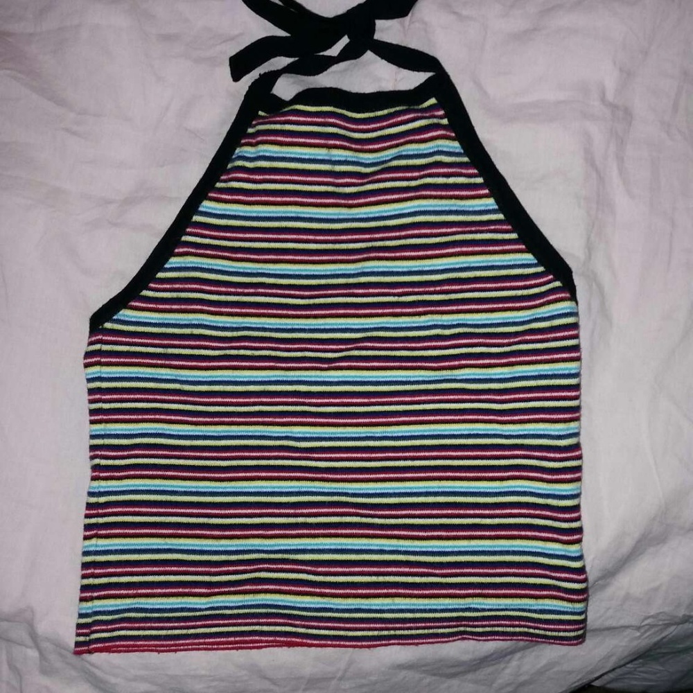 Brandy Melville Striped Halter Tank - Picture 1 of 3